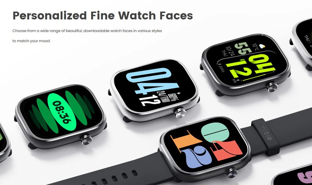 MIBRO smartwatch C4, heart rate, 2.01" TFT, 2 ATM, γκρι - Image 4