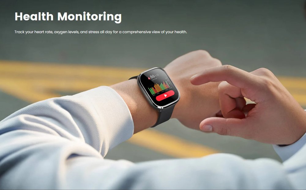 MIBRO smartwatch C4, heart rate, 2.01" TFT, 2 ATM, γκρι - Image 6