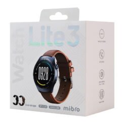 Alternative view of MIBRO smartwatch Lite 3 με 2x λουράκια, heart rate, 1.3" AMOLED, 2 ATM, γκρι/καφέ
