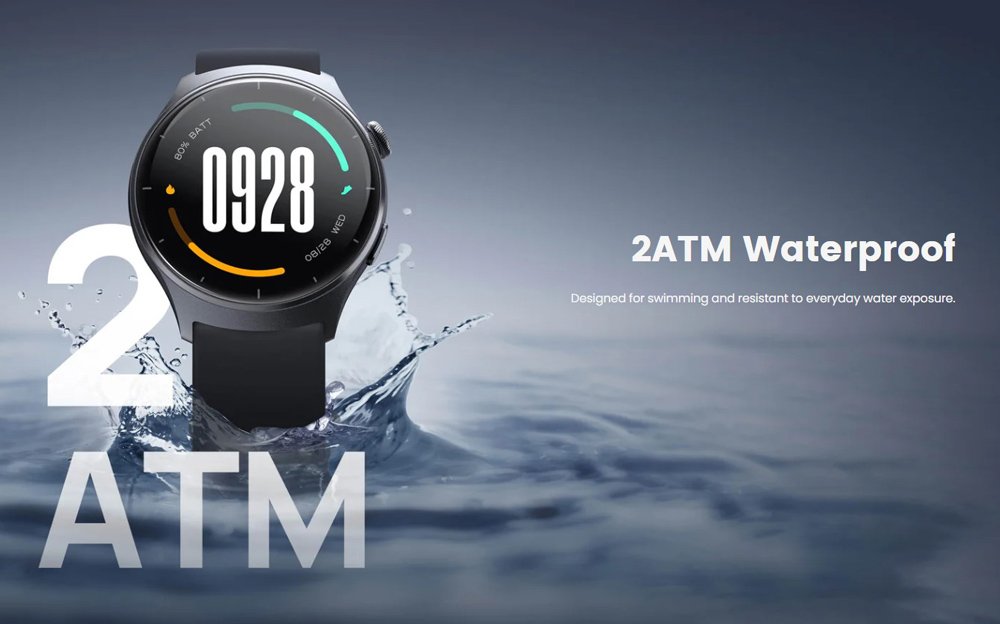 MIBRO smartwatch Lite 3 με 2x λουράκια, heart rate, 1.3" AMOLED, 2 ATM, γκρι/καφέ - Image 6