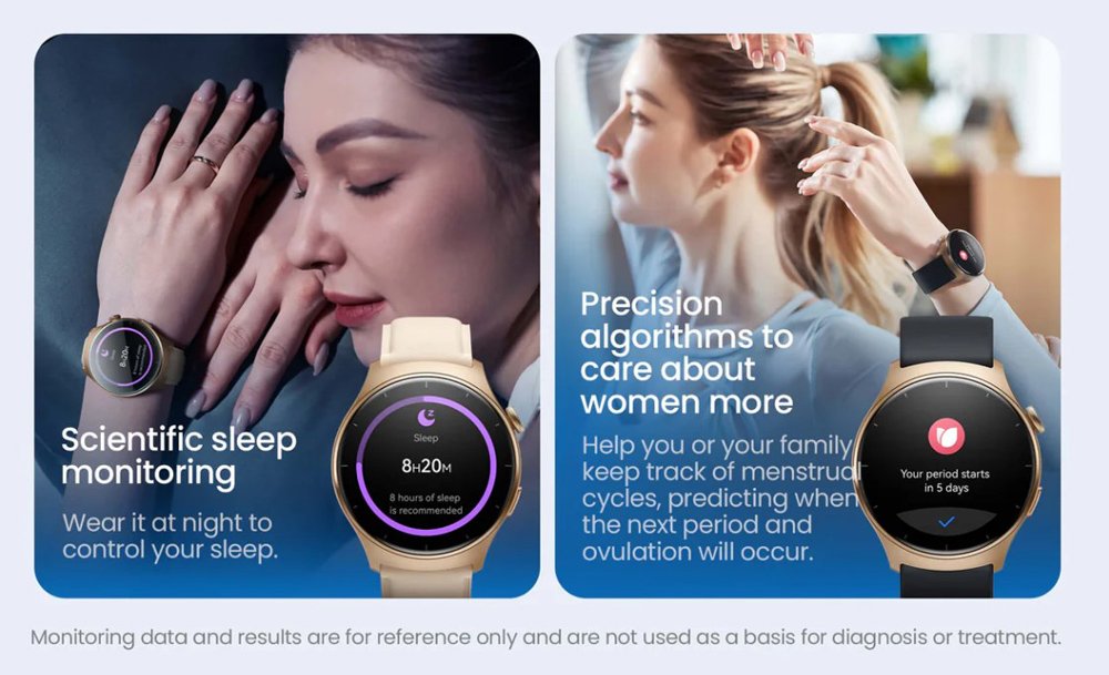 MIBRO smartwatch Lite 3 με 2x λουράκια, heart rate, 1.3" AMOLED, 2 ATM, γκρι/καφέ - Image 8