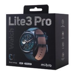 Alternative view of MIBRO smartwatch Lite 3 Pro με 2x λουράκια, heart rate, 1.32" AMOLED, GPS, 5 ATM, μαύρο/πράσινο