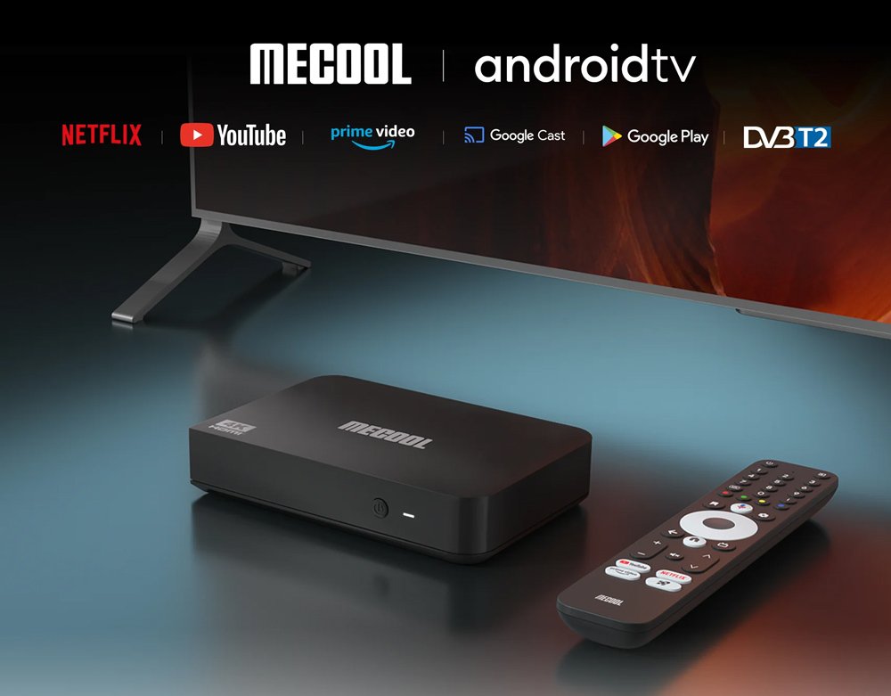 MECOOL TV Box KT2 με ψηφιακό δέκτη DVB-T2, 4K, 2/32GB, WiFi, Google/Netflix πιστοποίηση, Android 11