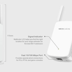 Alternative view of MERCUSYS Wi-Fi Range Extender ME30, 1200Mbps, Ver. 1.0