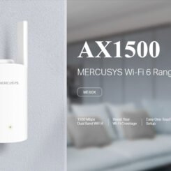 MERCUSYS range extender ME60X, WiFi 6, 1500Mbps AX1500, Ver. 1.0