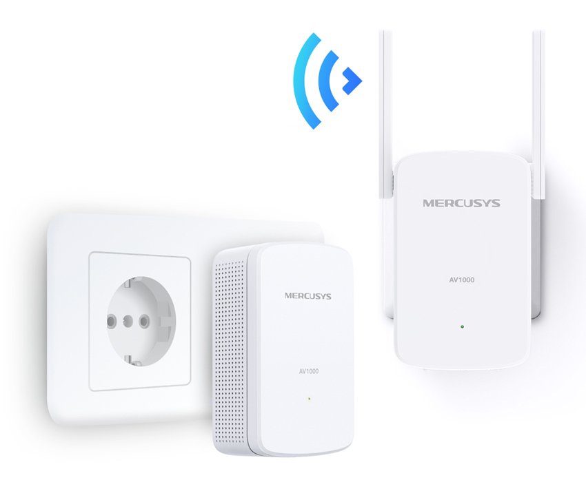 MERCUSYS Powerline Extender MP510 Kit, AV1000 Gigabit, WiFi, Ver: 1.0