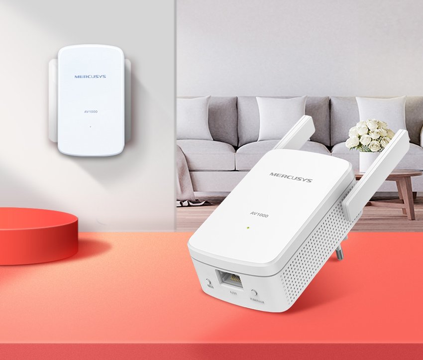 MERCUSYS Powerline Extender MP510 Kit, AV1000 Gigabit, WiFi, Ver: 1.0 - Image 3
