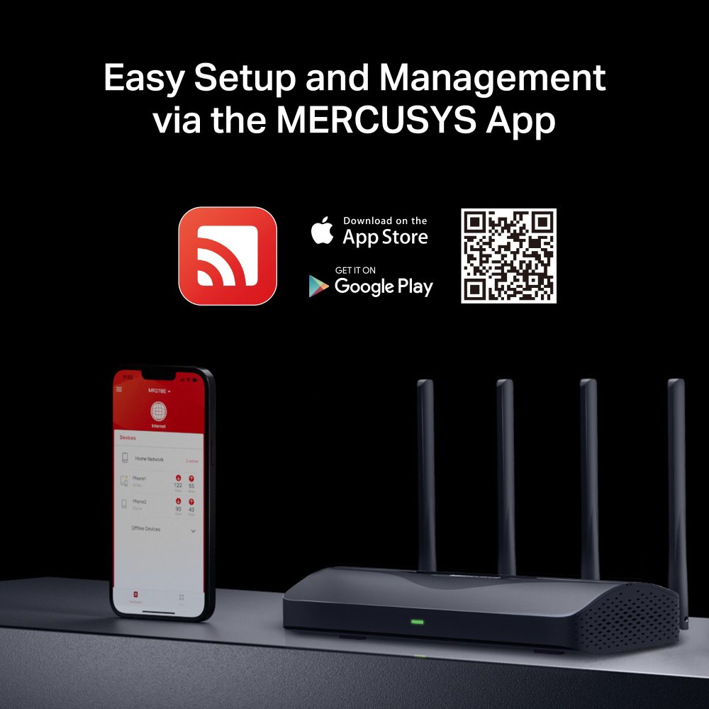 MERCUSYS router MR27BE, WiFi 7, 3.6Gbps BE3600, EasyMesh, Ver 1.20 - Image 8