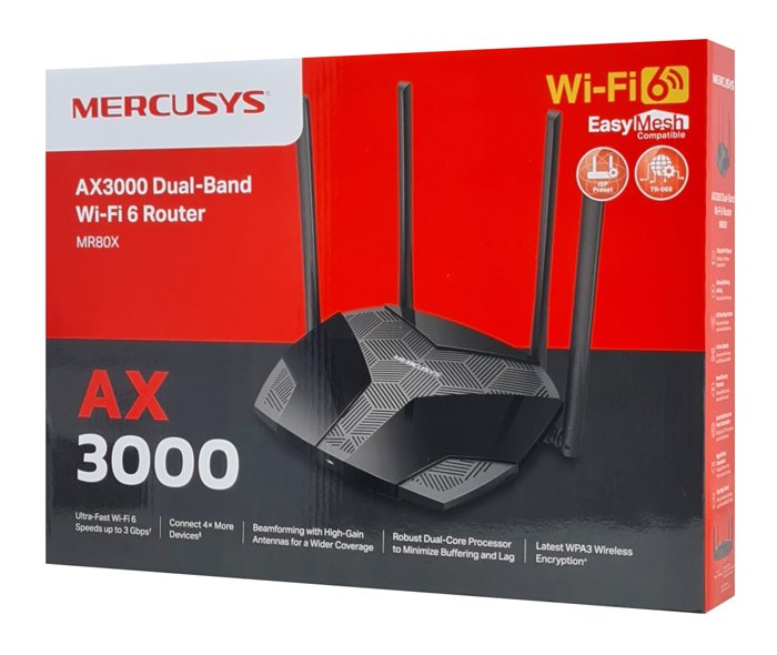 MERCUSYS router MR80X, Wi-Fi 6, 3Gbps AX3000, Dual Band - Image 4