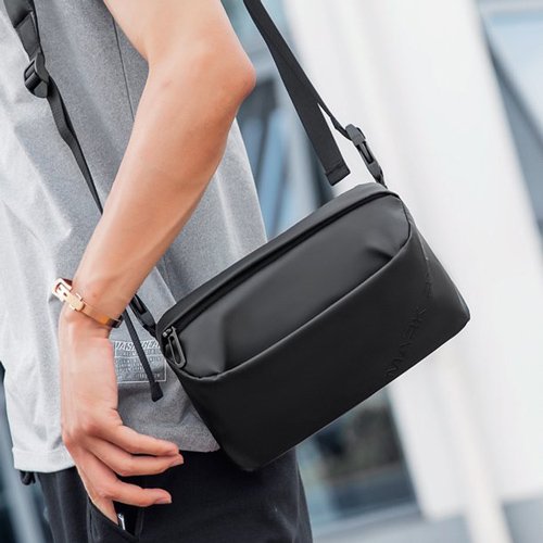 MARK RYDEN τσάντα ώμου MR8616, με θήκη tablet 7.9", 4L, αδιάβροχη, μαύρη - Image 4