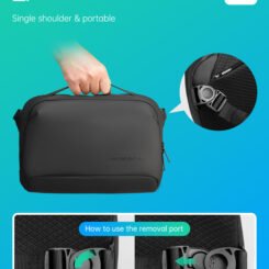 Alternative view of MARK RYDEN τσάντα ώμου MR8909, με θήκη tablet 11", 4L, μαύρη