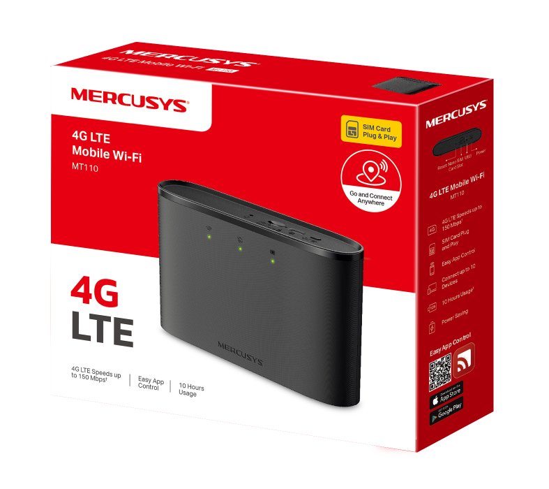 MERCUSYS router MT110, 4G LTE, WiFi 150 Mbps, 2200mAh, Ver. 1.0 - Image 8