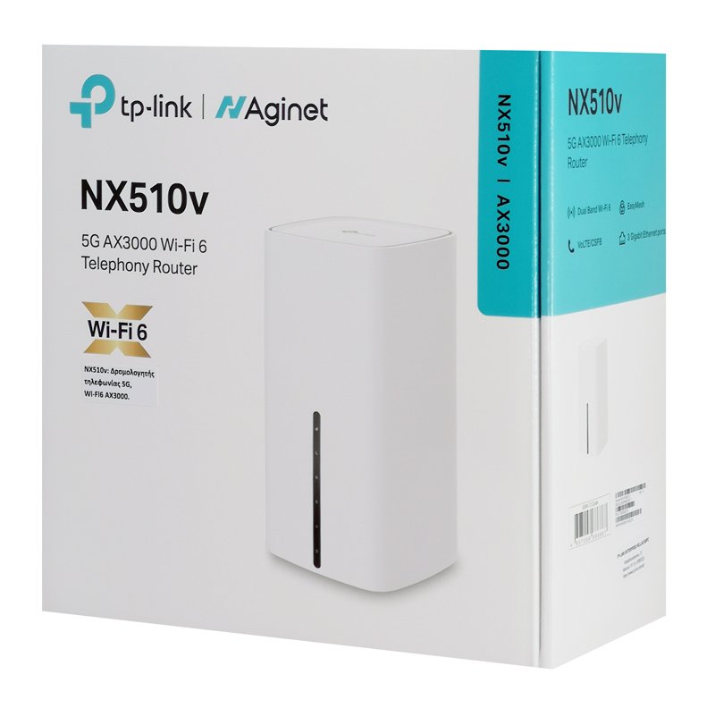 TP-LINK Router NX510V με θύρα τηλεφώνου, 5G, WiFi 6, 3000Mbps, V.1.0 - Image 6