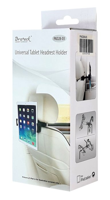 BRATECK βάση αυτοκινήτου PAD28-03 για tablet/smartphone 4.7-12.9", μαύρη - Image 2