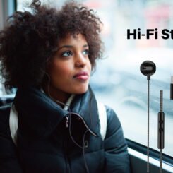 POWERTECH earphones με μικρόφωνο Prime, USB-C σύνδεση, 1.2m, μαύρα