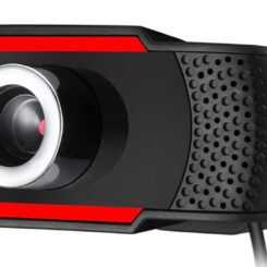 Alternative view of POWERTECH web camera PT-1078, 2.0MP Full HD, Plug & Play, 1.35m, μαύρη