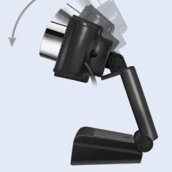 POWERTECH web camera PT-1078, 2.0MP Full HD, Plug & Play, 1.35m, μαύρη