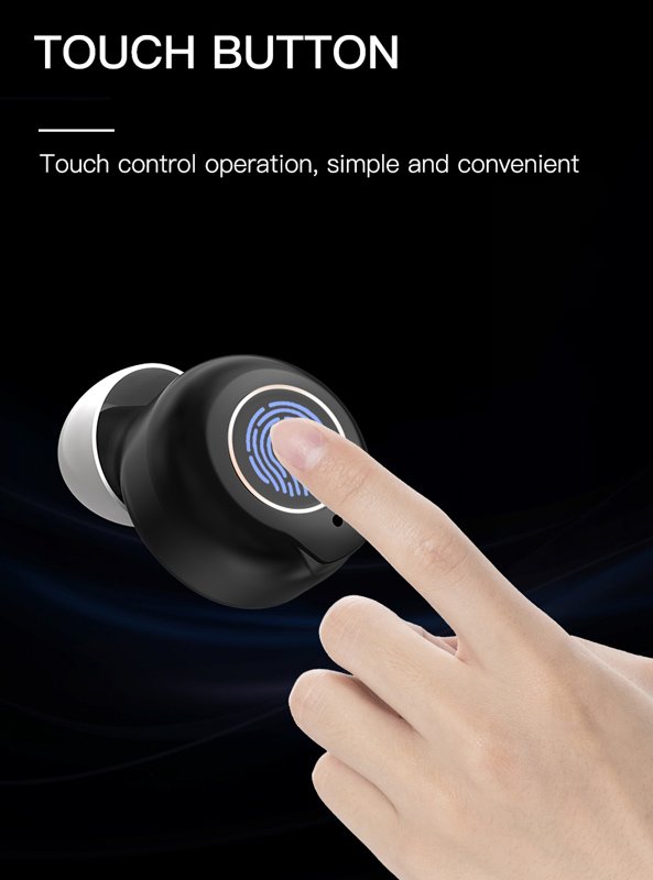 POWERTECH ακουστικά βαρηκοΐας PT-1247 με θήκη, επαναφορτιζόμενα, μαύρα - Image 2