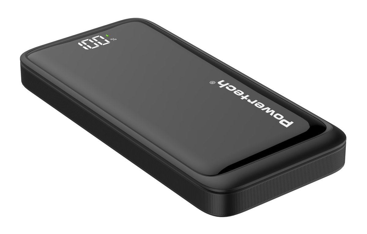 POWERTECH power bank PT-1326 με οθόνη, 10000mAh, 22.5W, μαύρο - Image 2