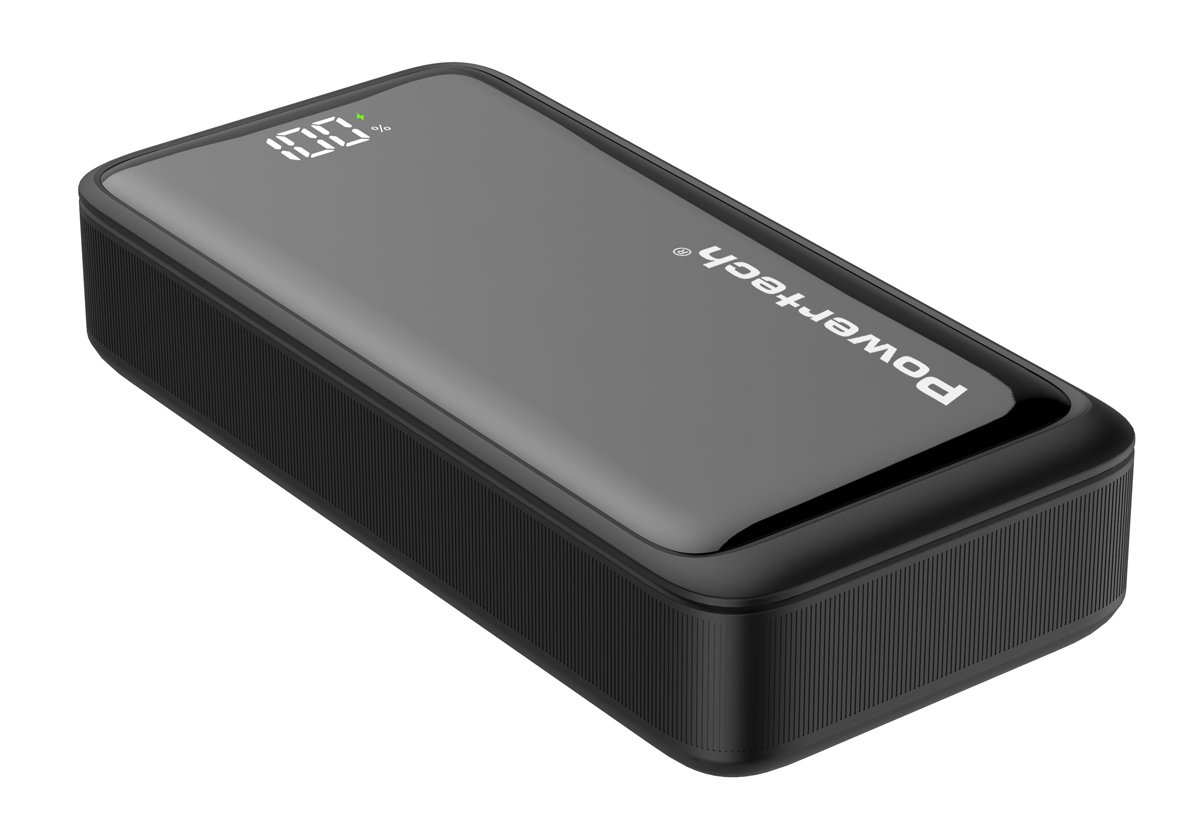 POWERTECH power bank PT-1327 με οθόνη, 20000mAh, 22.5W, μαύρο - Image 2