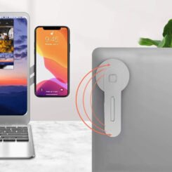 Alternative view of POWERTECH βάση για smartphone PT-1352, μαγνητική, ασημί