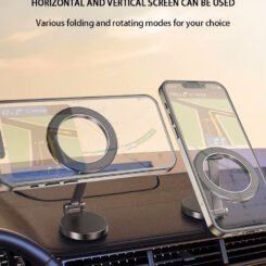 POWERTECH βάση smartphone αυτοκινήτου PT-1356 για ταμπλό, μαγνητική, μαύρη