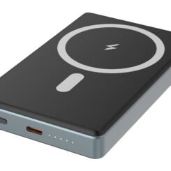 Alternative view of POWERTECH power bank PT-1377, 10000mah, magnetic wireless, 20W, γκρι