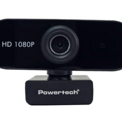 POWERTECH web camera PT-1382, 2MP, 1080p FHD, ρυθμιζόμενη εστίαση, 1.5m, μαύρη