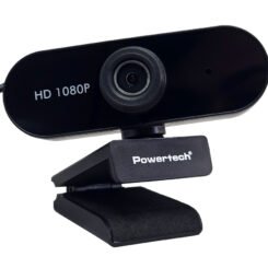 Alternative view of POWERTECH web camera PT-1382, 2MP, 1080p FHD, ρυθμιζόμενη εστίαση, 1.5m, μαύρη