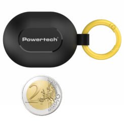 POWERTECH earphones με θήκη φόρτισης PT-1392, True Wireless, 6mm, 25/230mAh, μαύρα