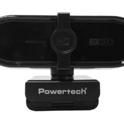POWERTECH web camera PT-1427, 5MP, 2K QHD, αυτόματη εστίαση, 1.5m, μαύρη