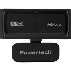 POWERTECH web camera PT-1428, 5MP, 2K QHD, αυτόματη εστίαση, 1.5m, μαύρη