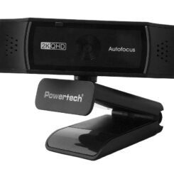 Alternative view of POWERTECH web camera PT-1428, 5MP, 2K QHD, αυτόματη εστίαση, 1.5m, μαύρη