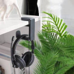 POWERTECH βάση ακουστικών γραφείου PT-1495, περιστρεφόμενη, μαύρη