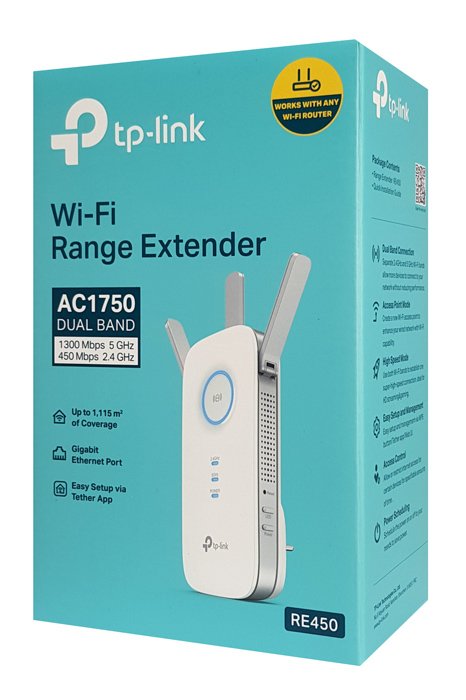 TP-LINK WiFi range extender RE450, dual-band, AC1750, Ver. 3.0 - Image 4