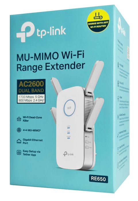 TP-LINK WiFi range extender RE650, dual-band, AC2600, Ver. 1.0 - Image 4