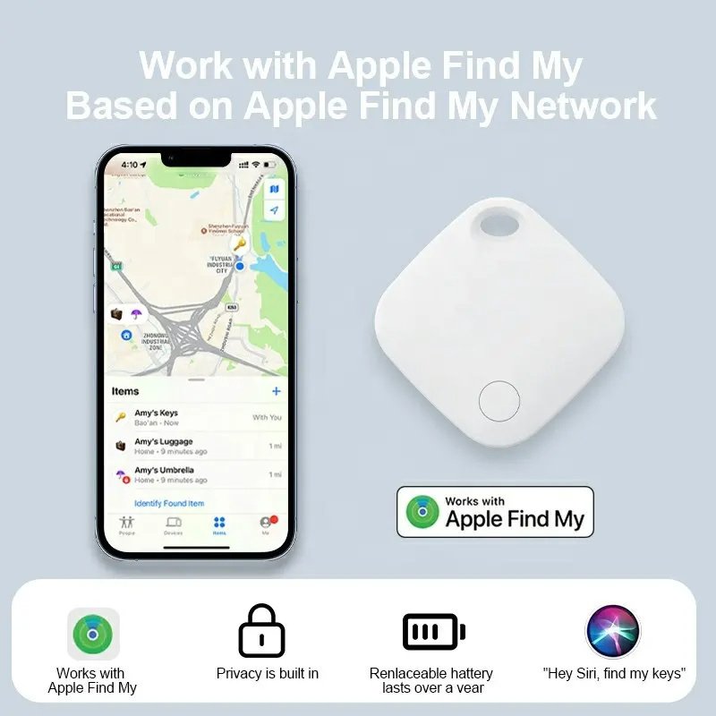 RSH smart tag RSH-ITAG03 για iOS συσκευές, Bluetooth tracker, λευκό - Image 3