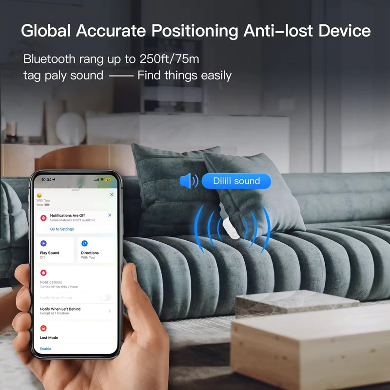 RSH smart tag RSH-ITAG03 για iOS συσκευές, Bluetooth tracker, λευκό - Image 4