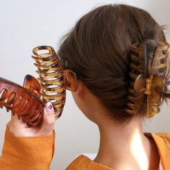 ROXXANI κλιπ μαλλιών RXN-0014, καφέ, 11cm, 2τμχ