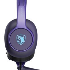SADES gaming headset UPOWER, 3.5mm σύνδεση, 40mm, μωβ