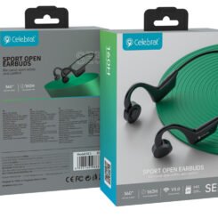 Alternative view of CELEBRAT open earphones SE3, Bluetooth, 180mAh, Φ16mm, μαύρα