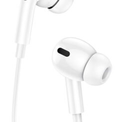 USAMS earphones με μικρόφωνο EP-41, Lightning, Φ10mm, 1.2m, λευκά