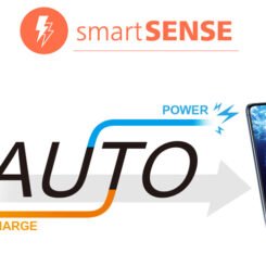 Alternative view of SILICON POWER power bank QP15, 10000mAh, 2x USB & USB Type-C, 3A, μαύρο