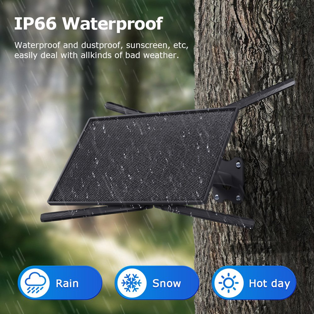 SECTEC ηλιακό router ST-SR08-EU-PNL με 2x πάνελ, 4G LTE, 150Mbps, 20100mAh, IP66 - Image 5