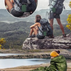 Θερμική κουβέρτα επιβίωσης SUMM-0006, 120 x 120cm, πράσινη