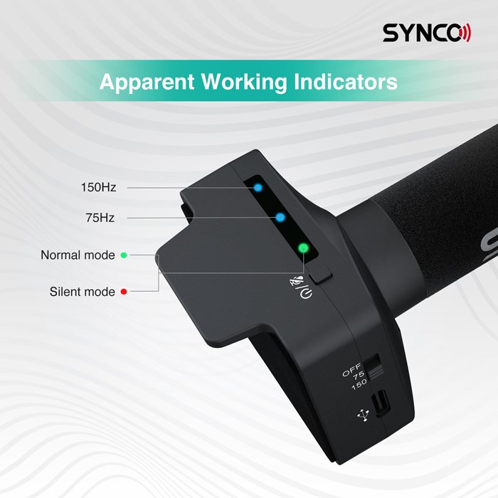 SYNCO μικρόφωνο SY-U3-MMIC με μαγνήτη, δυναμικό, καρδιοειδές, USB, μαύρο - Image 7