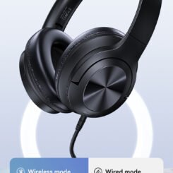 Alternative view of USAMS headphones YH21, ασύρματα & ενσύρματα, Φ40mm, 500mAh, μαύρα