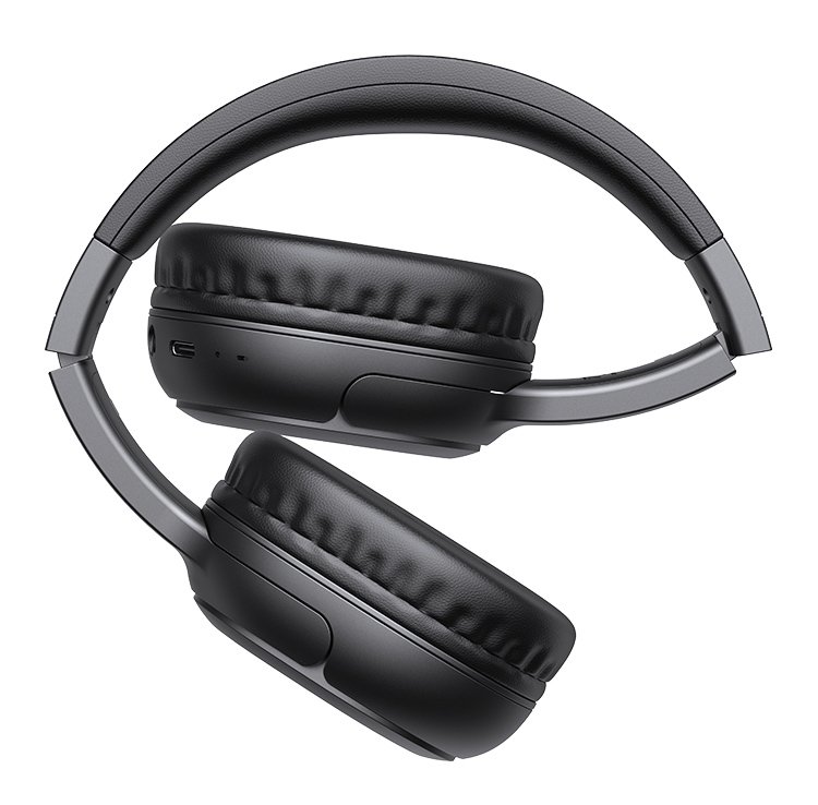 USAMS headphones YG23, ασύρματα & ενσύρματα, Φ40mm, 300mAh, μαύρα - Image 4