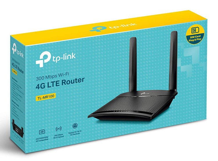 TP-LINK Wireless N Router TL-MR100, 4G LTE, Wi-Fi 300Mbps, Ver. 1.2 - Image 3