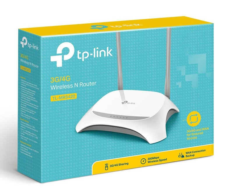 TP-LINK Wireless N Router TL-MR3420, 3G/4G, 300Mbps, Ver. 5.0 - Image 2